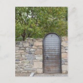 Metalltür und -wand postkarte (Vorderseite)