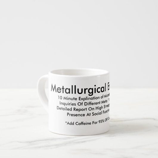 Metallurgische Technik-Tasse Espressotasse (Vorderseite Links)