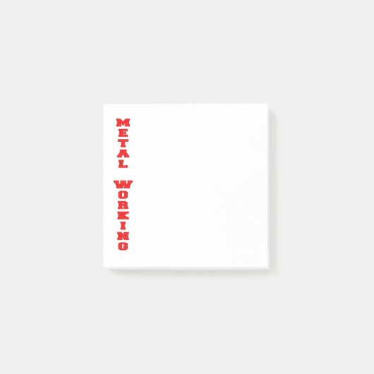 Metallverarbeitung Post-it Klebezettel (Vorderseite)