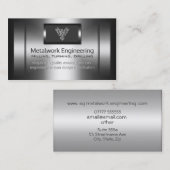 Metallverarbeitungs-Ingenieur - Imitatmetall, Visitenkarte (Vorne/Hinten)