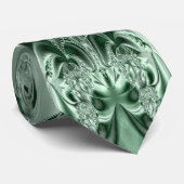 Metallverarbeitungs-Smaragd-Krawatte Krawatte (Gerollt)
