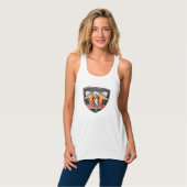 Metallverkleidung Frauenrumpf Tank Top (Vorderseite Vollansicht)
