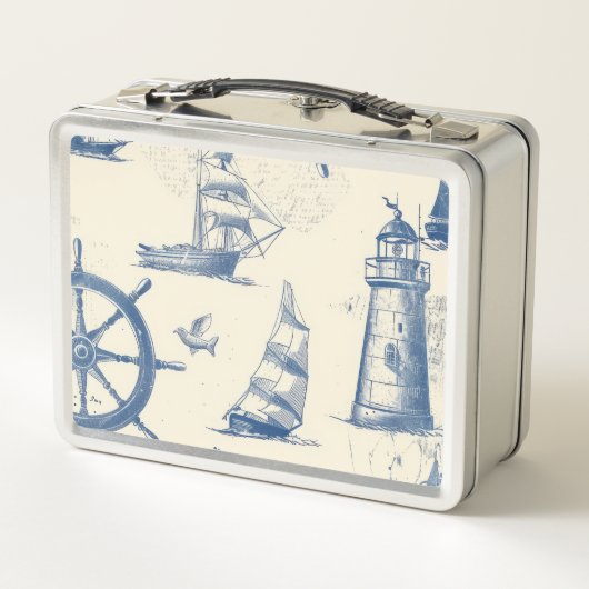 Metallverpackung mit Meeresangaben Metall Brotdose (Rückseite)