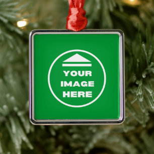 Metallverzierung - Personalisiert - Bild hinzufüge Ornament Aus Metall