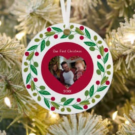 Metallverzierung - Unser erstes Weihnachtsfest - F Ornament Aus Metall