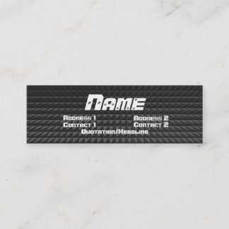 MetallVisitenkarte Mini Visitenkarte