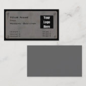 MetallVisitenkarte - mit Logo IIII Visitenkarte (Vorne/Hinten)