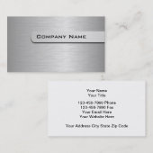 MetallVisitenkarte-Schablone Visitenkarte (Vorne/Hinten)