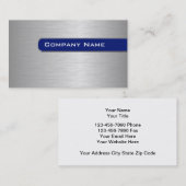 MetallVisitenkarte-Schablone Visitenkarte (Vorne/Hinten)