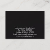 MetallVisitenkarte Visitenkarte (Rückseite)