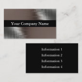 MetallVisitenkarten mit Klasse Visitenkarte (Vorne/Hinten)