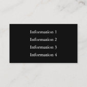 MetallVisitenkarten mit Klasse Visitenkarte (Rückseite)