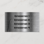 MetallVisitenkarten Visitenkarte (Rückseite)