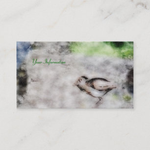 Metallvogel-Schmutz-Visitenkarten Visitenkarte