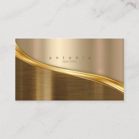 Metallwaage 2-Tone Gold ID806 Visitenkarte (Vorderseite)