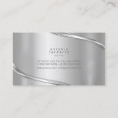 Metallwaage Zwei-Tonen-Silber-ID806 Visitenkarte (Rückseite)