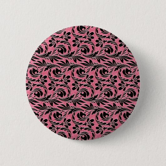 Metallwaagen, Druckknopf Rosa-Schwarz-Button Button (Vorderseite)