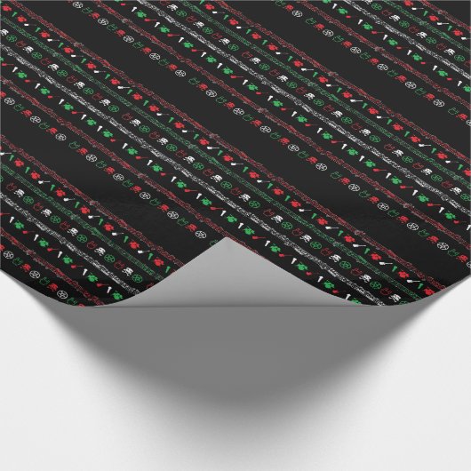 MetallweihnachtsPackpapier Geschenkpapier (Ecke)