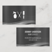 Metallwelle | Barberer-Stylist Terminkarte (Vorne/Hinten)