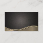 Metallwelle | Hintergrund schwarzer Textur Visitenkarte (Rückseite)