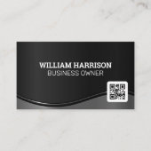 Metallwelle | QR-Code Visitenkarte (Vorderseite)