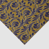 Metallwellen-Navy-Gold-TISSUE-WRAP-PAPIER Seidenpapier (Ausschnitt)