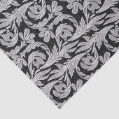 Metallwellen-Schwarzweiß-GEWEBE-WRAP-PAPIER Seidenpapier (Ausschnitt)