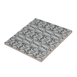 Metallwellen, Silberweiße KERAMIK TILE Fliese