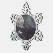 Metallwolke Schneeflocken Zinn-Ornament (Rechts)