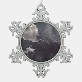 Metallwolke Schneeflocken Zinn-Ornament