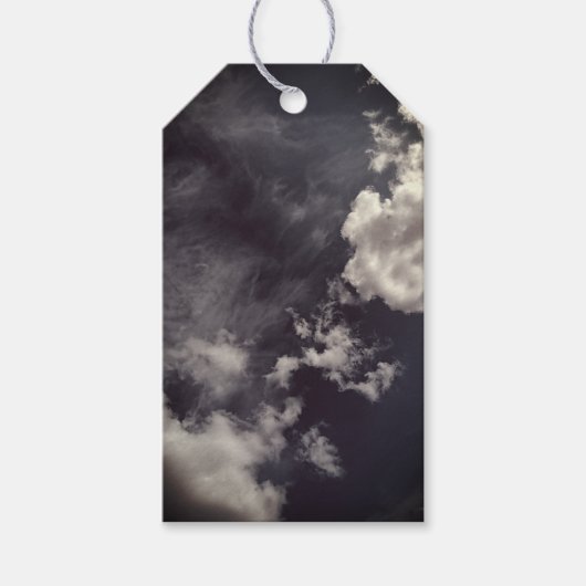 Metallwolken Geschenkanhänger (Vorderseite)