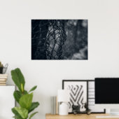 Metallzaun Raster Fine Art Poster (Heimbüro)