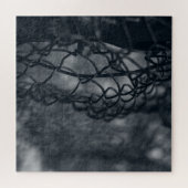 Metallzaun Raster Fine Art Puzzle (Horizontal)