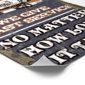 METALLZEICHEN DER KRAFTSTADT POSTER (Ecke)