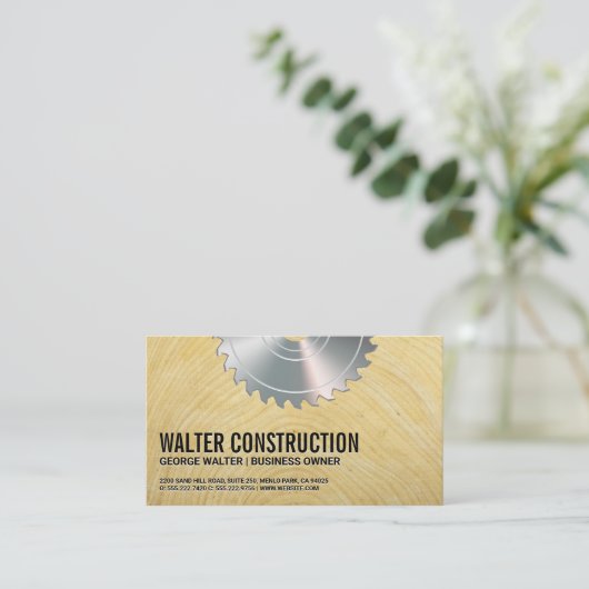 Metallzirkus | Holzkörner | Konstruktion Visitenkarte (Stehend Vorderseite)
