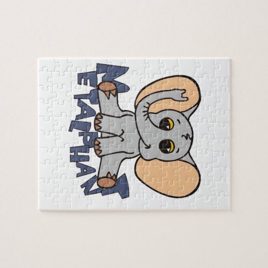 Metalphant Elefant-Puzzlespiel - Singlebild Puzzle (Horizontal)