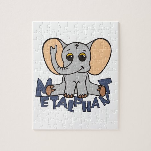 Metalphant Elefant-Puzzlespiel - Singlebild Puzzle (Vertikal)