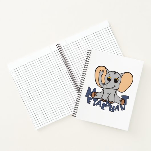 Metalphant Elephant Spiral Notebook Notizblock (Innenseite)