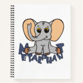 Metalphant Elephant Spiral Notebook Notizblock (Vorderseite)