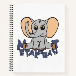 Metalphant Elephant Spiral Notebook Notizblock