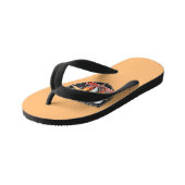 Metalphant Emblem Flip Flops - Single-Image Kinderbadesandalen (Schrägansicht)