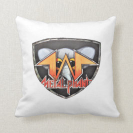 Metalphant Emblem-Wurfs-Kissen - Weiß Kissen