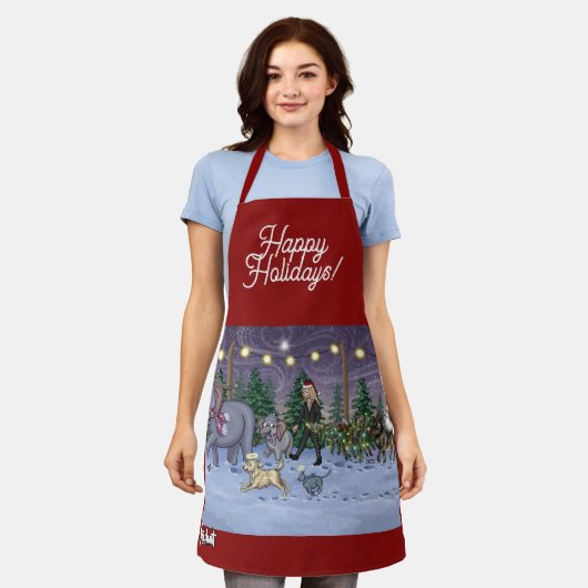 Metalphant Family Tree Apron Schürze (Getragen)