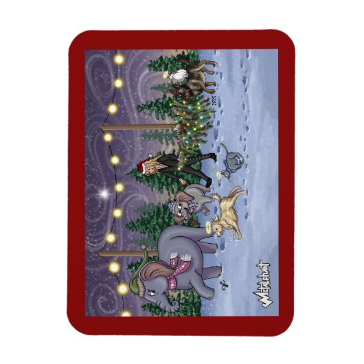 Metalphant Family Tree Magnet (Vertikal)