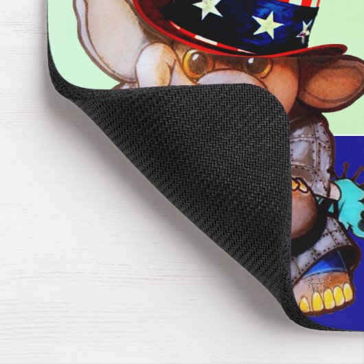 Metalphant für Präsident 2024 Mouse Pad weiß Mousepad (Ecke)