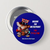 Metalphant für Präsident 2024 - Schaltfläche Button (Vorne & Hinten)