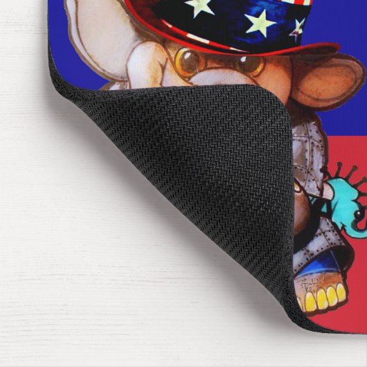 Metalphant für President 2024 Mouse Pad rot Mousepad (Ecke)