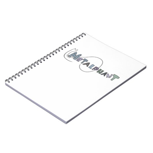 Metalphant gewundenes Pastellnotizbuch - klein Notizblock (Linke Seite)