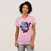 Metalphant Heart Guitar Frauen Slim Fit T - Shirt (Vorne ganz)