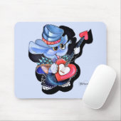 Metalphant Heart Guitar Mouse Pad Mousepad (Mit Mouse)